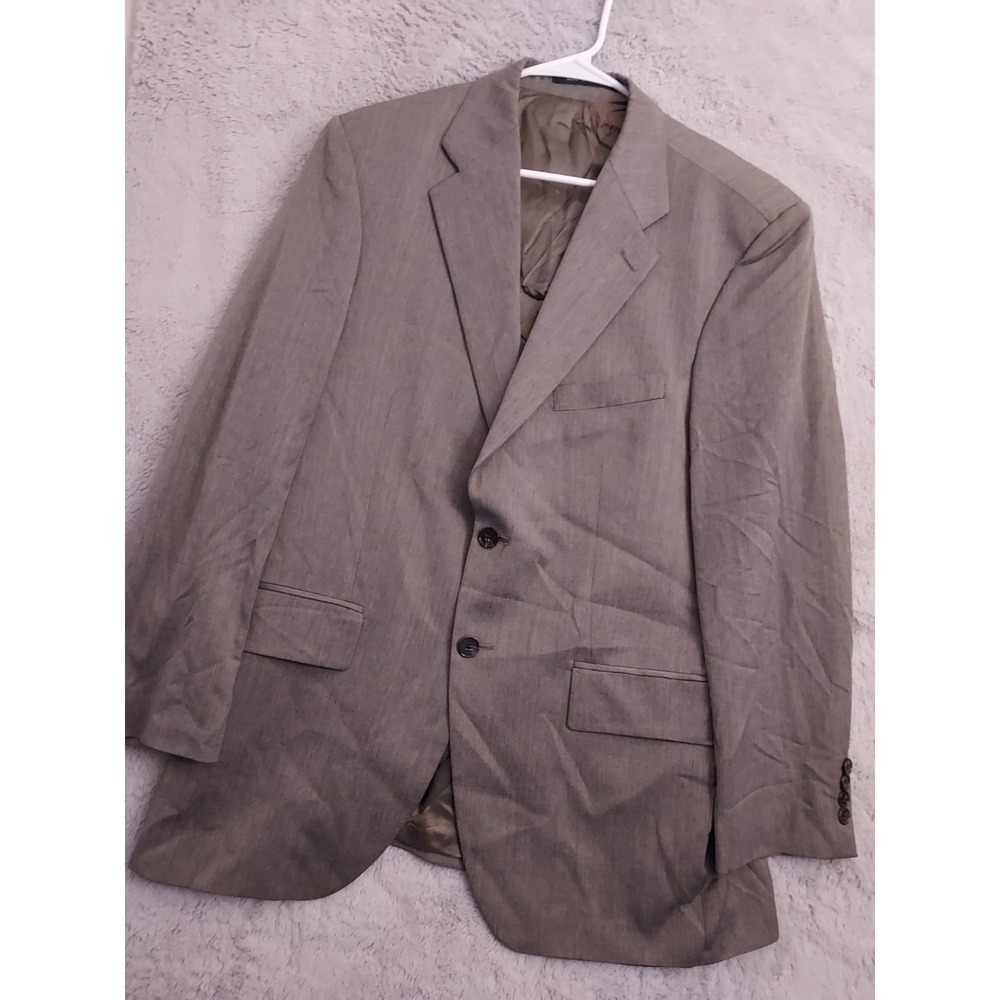 Lauren Ralph Lauren Blazer Mens 40R Cashmere Wool Blend Gray Sport Coat  Preppy